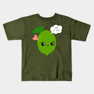Kawaii Lime All Yours Funny Valentine's Day Gifts Kids T-Shirt